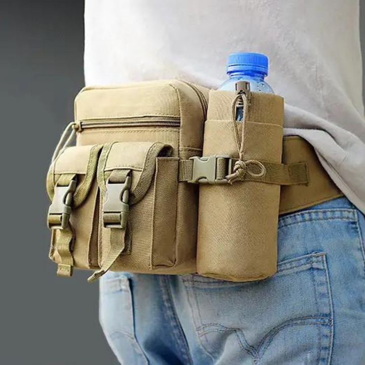Praktische unisex heuptas voor wandelen en fietsen, duurzaam en waterafstotend materiaal.