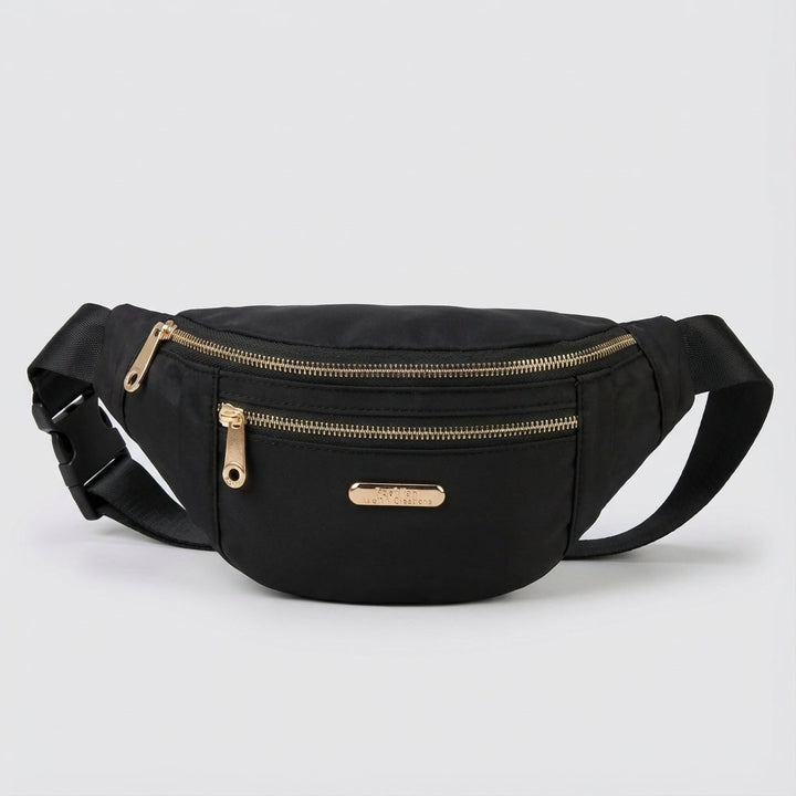 De LightPouch: een praktische unisex heuptas van lichtgewicht nylon, perfect voor al je essentials.