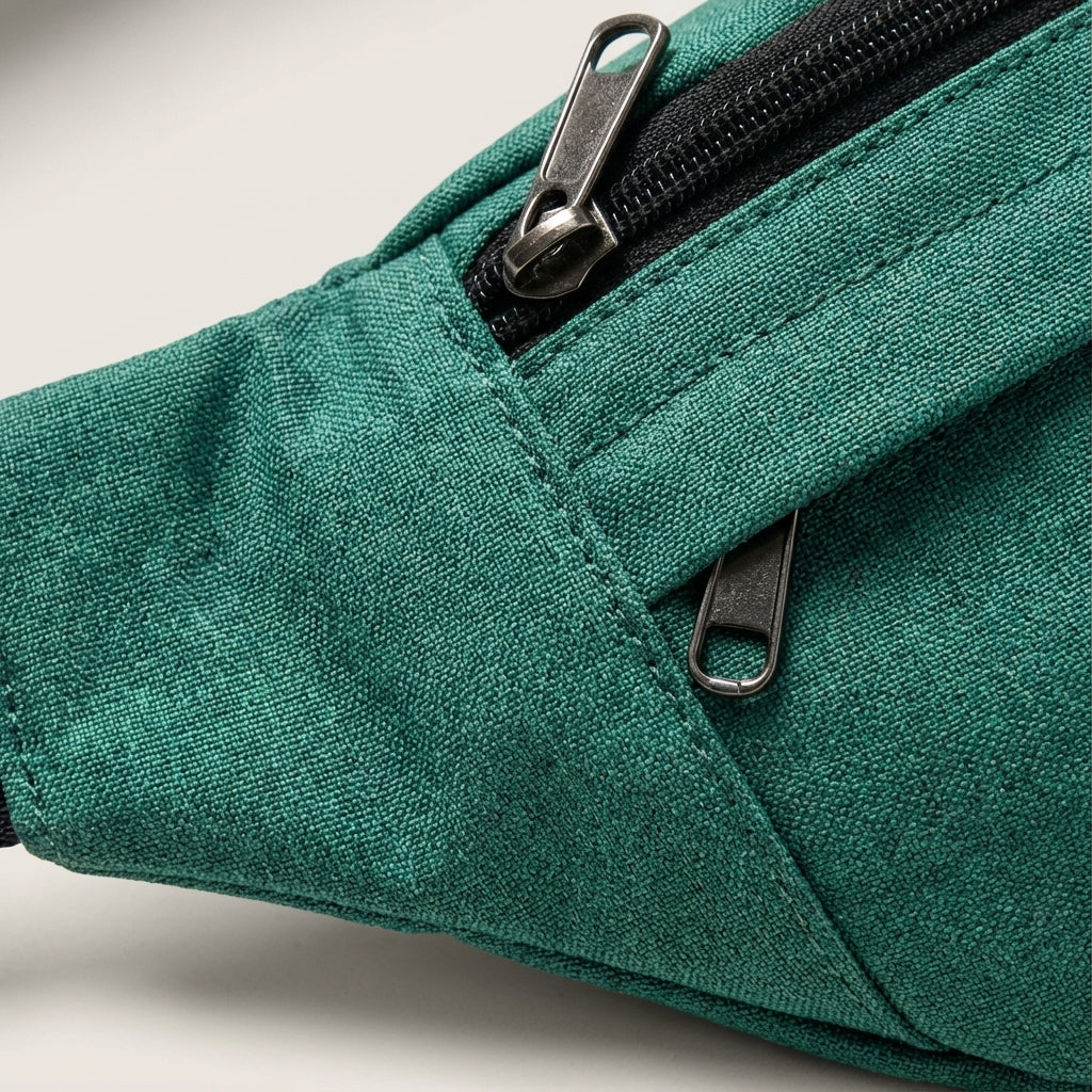 Waterafstotende FlexSling crossbodytas met veilige achterzak voor waardevolle spullen.