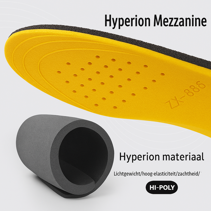 Ergonomische siliconen inlegzolen voor voetverzorging; verhoogt lengte onzichtbaar en biedt langdurig comfort.