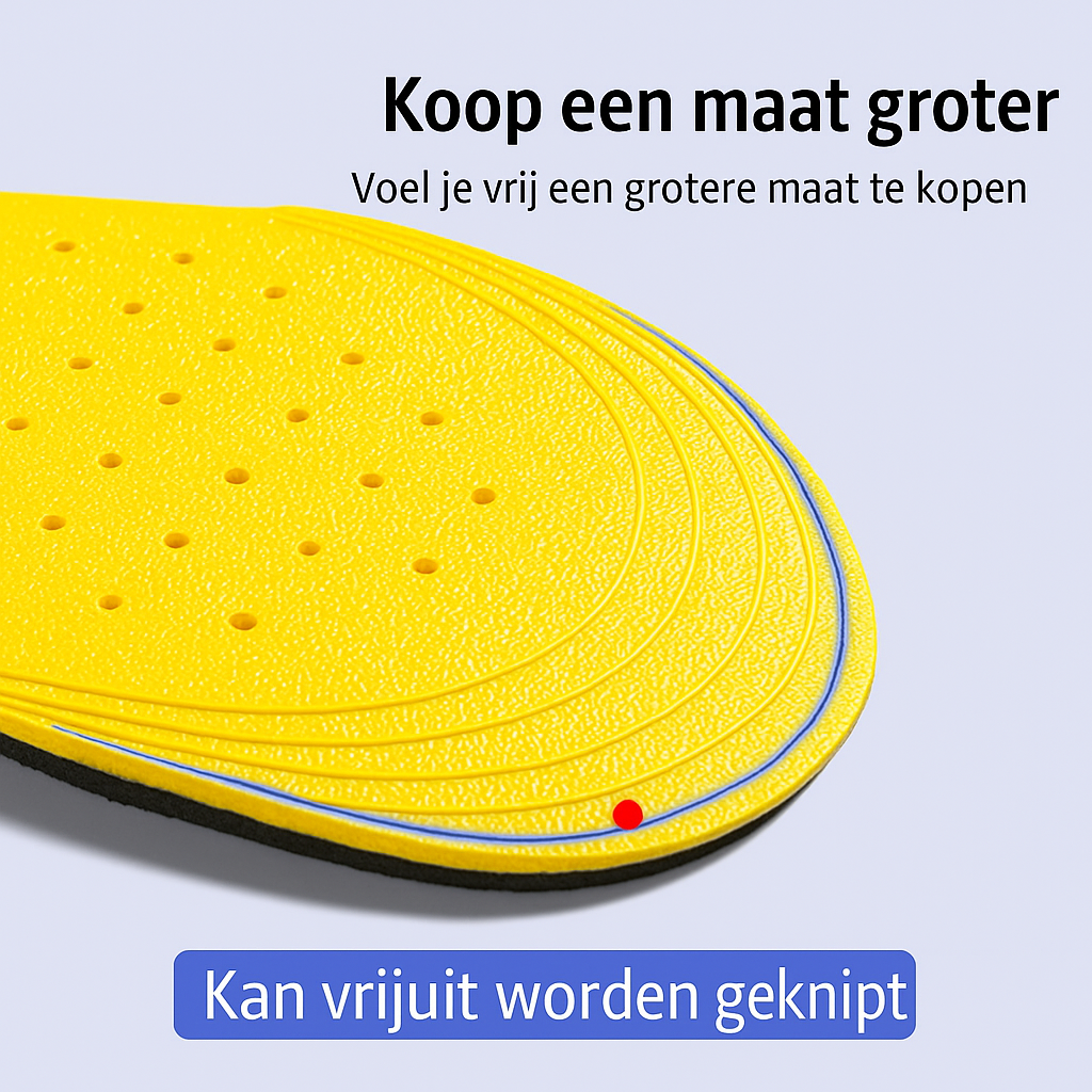 Unisex schoenaccessoires: onzichtbare inlegzolen die lengte toevoegen en comfort bieden voor een zelfverzekerde houding.