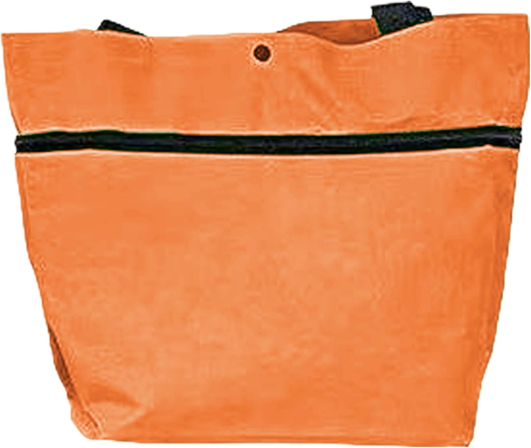 Blauwe opvouwbare wieltas, ideaal voor de wekelijkse boodschappen.