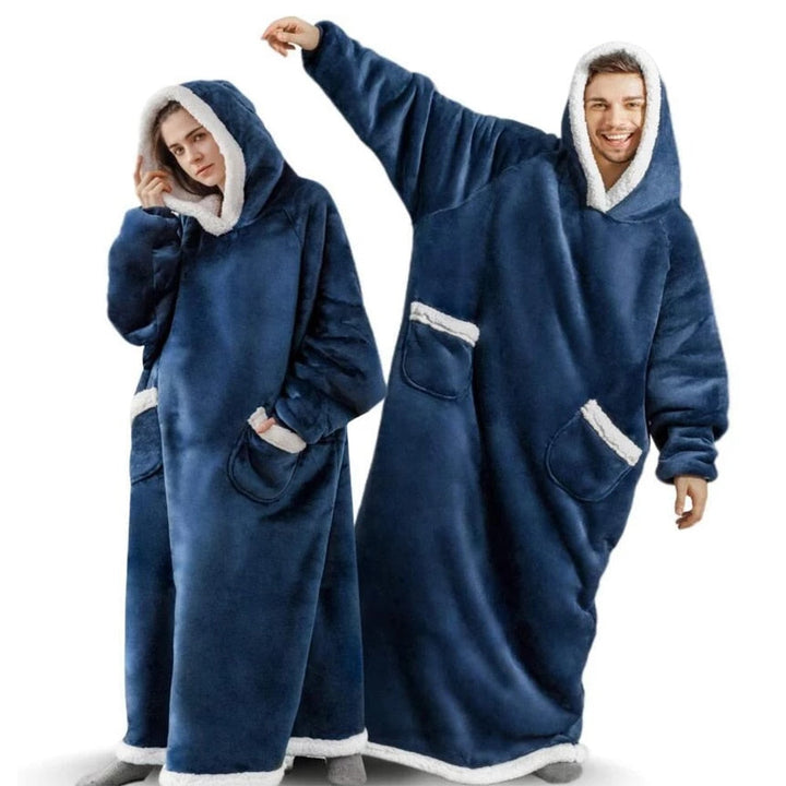 Unisex oversized hoodie deken met capuchon, ideaal voor ultiem comfort en warmte thuis. Perfecte loungewear.