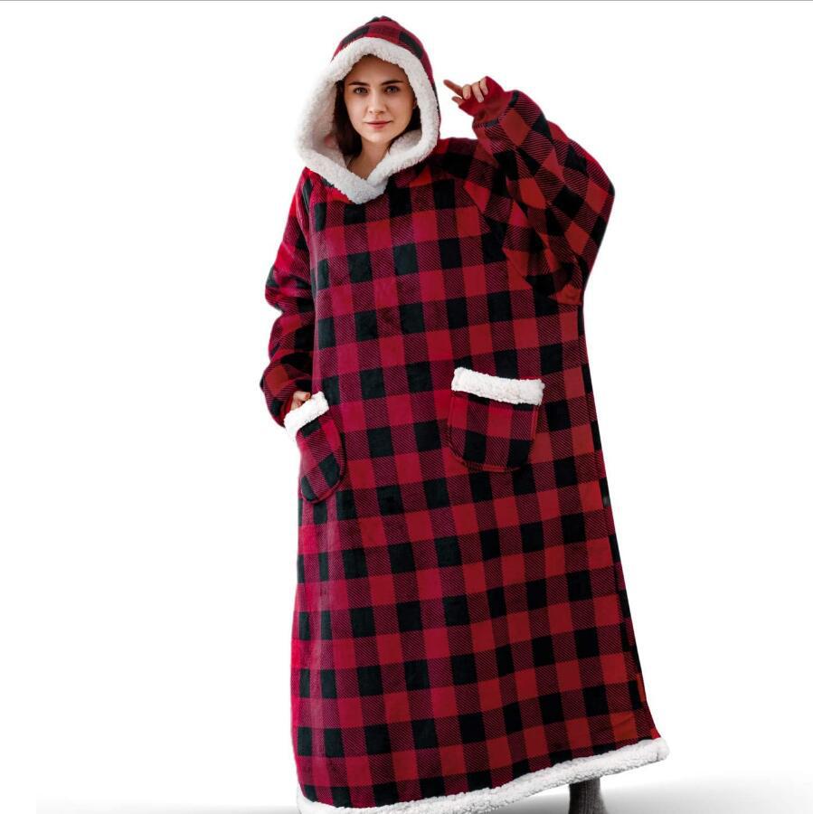 Gezellige oversized hoodie deken, het perfecte winter cadeau voor ultiem comfort en warmte. Heerlijke loungewear.