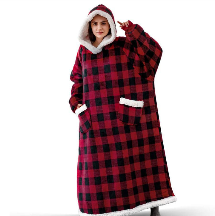 Gezellige oversized hoodie deken, het perfecte winter cadeau voor ultiem comfort en warmte. Heerlijke loungewear.