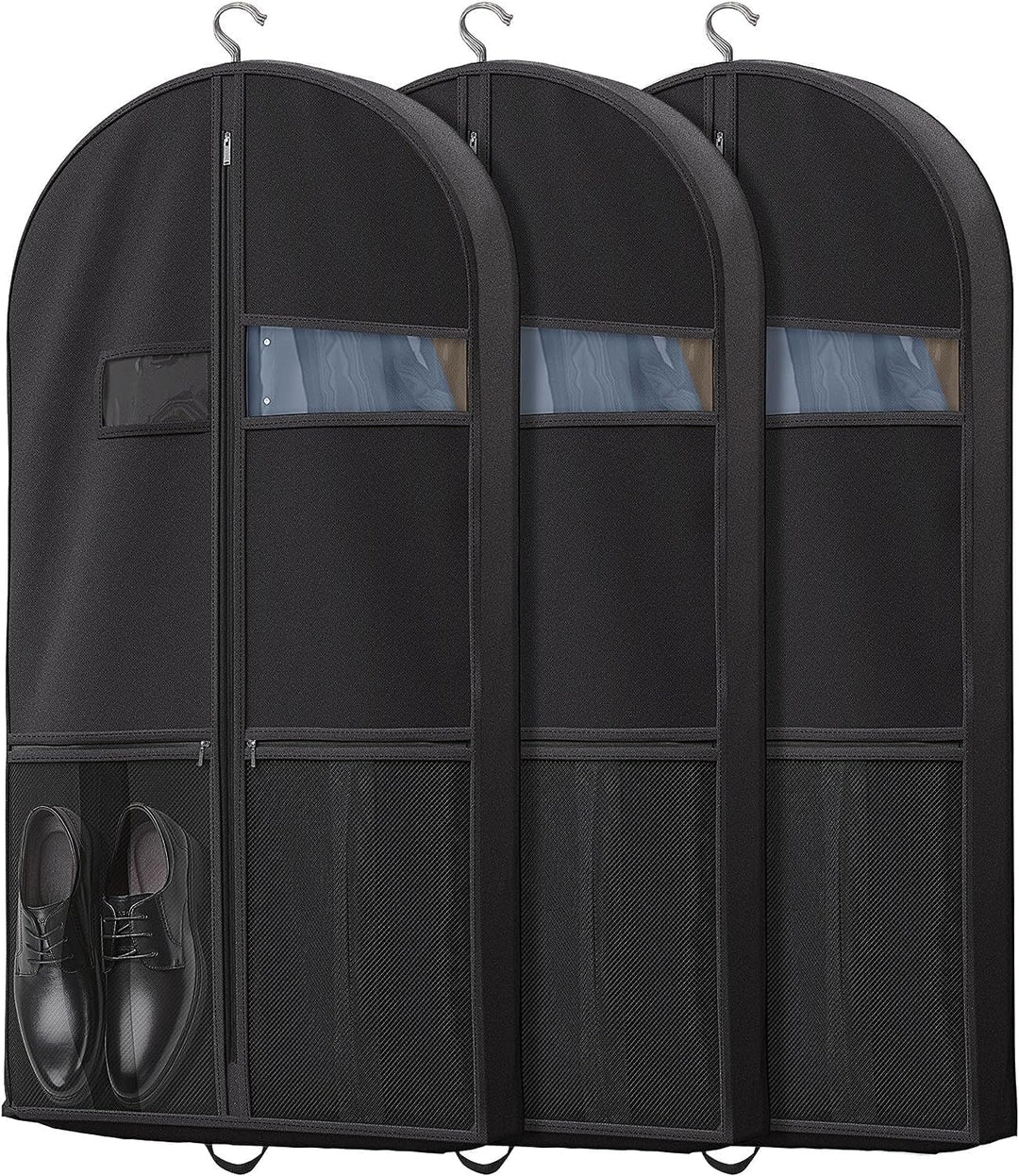 Unisex reiskledingzak met transparant venster en handige accessoirevakken voor kreukvrije kleding.