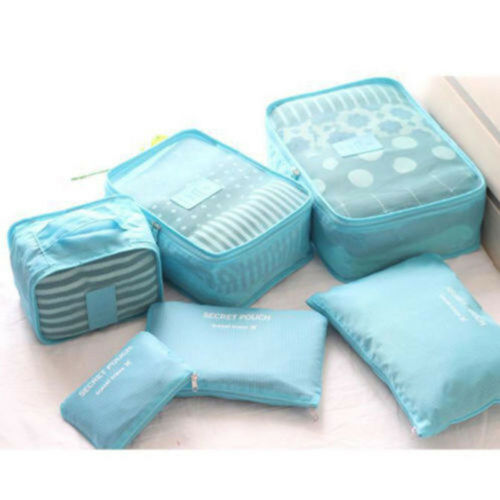 Pak slimmer in met deze 12-delige unisex reistassen organizer set voor een stressvrije reis.