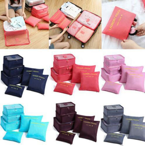 Grote reistassen organizer set (12 stuks) voor een overzichtelijke en ruime kofferinhoud.