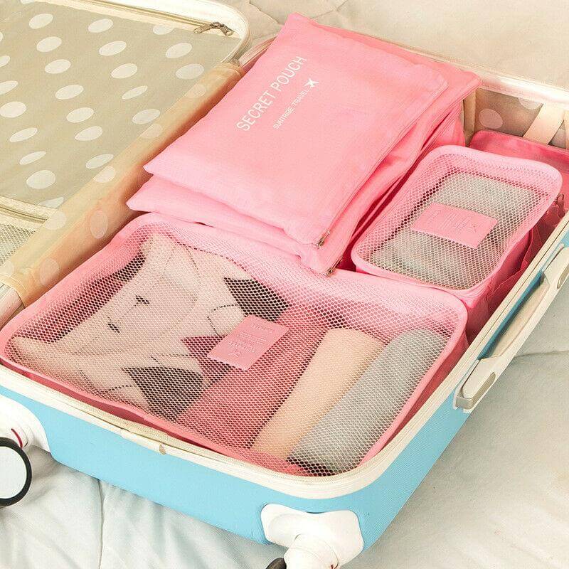 Complete reis organizer set voor vakantie en zakenreizen, houdt je bagage netjes geordend.