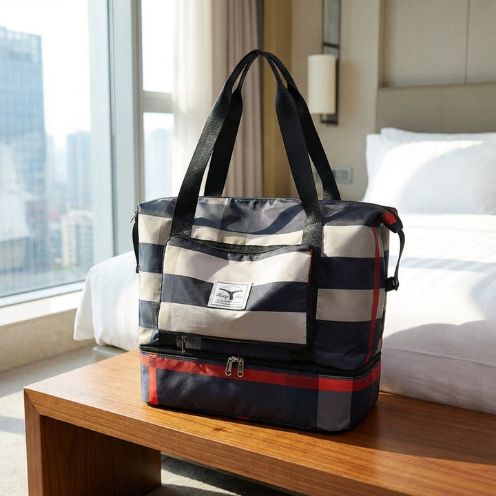 Unisex ruime Bagloria weekendtas met handig bodemvak, ideaal voor al je reisbenodigdheden.