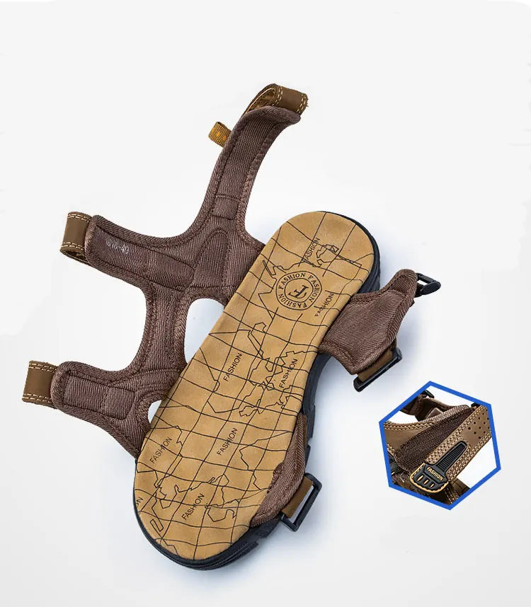 Comfortabele heren & dames sandalen met klittenband. Verlicht voetpijn en biedt uitstekende ondersteuning.