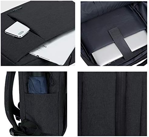 Georganiseerde unisex laptoprugzak met meerdere vakken, perfect voor school, werk en reizen; inclusief USB-poort.