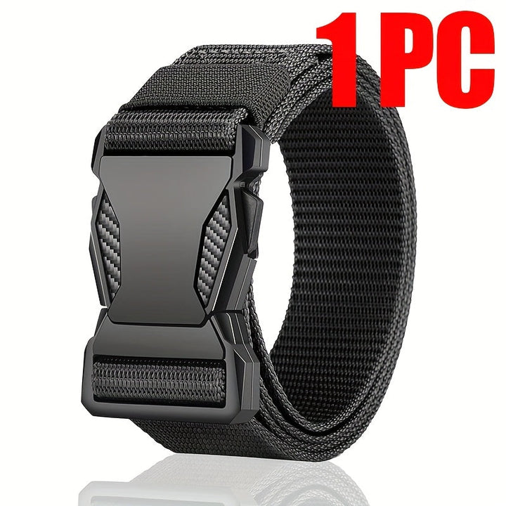 Praktische unisex tactische riem van nylon, ademend en robuust voor dagelijks gemak en outdoor activiteiten.