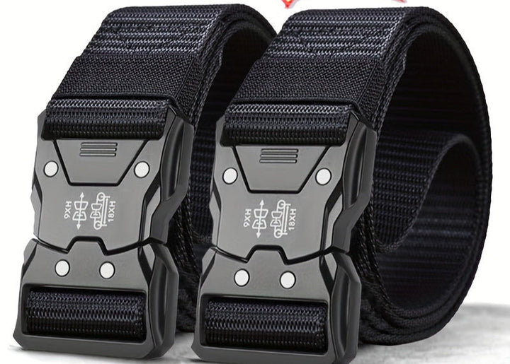 Stevige outdoor tactische riem van nylon, unisex, essentieel voor avonturiers en duurzaam voor elke reis.