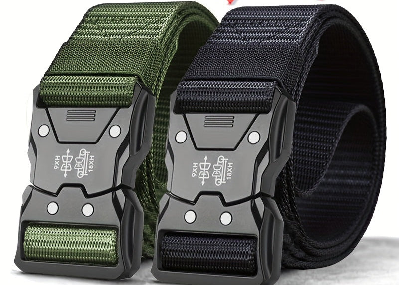 Ademende sportriem van tactisch nylon, unisex, duurzaam voor training, outdoor en dagelijks actief gebruik.