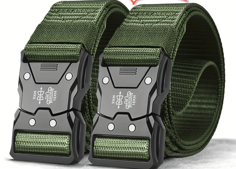 Veelzijdige unisex riem, tactisch nylon, comfortabel en verstelbaar voor werk, vrije tijd en outdoor avontuur.