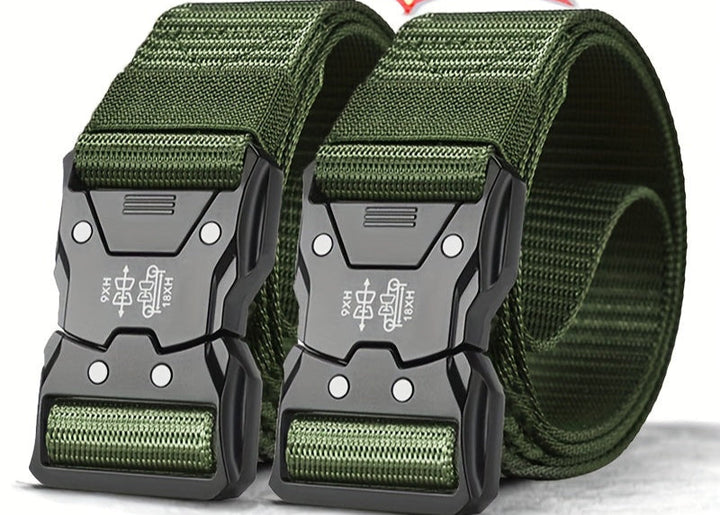 Veelzijdige unisex riem, tactisch nylon, comfortabel en verstelbaar voor werk, vrije tijd en outdoor avontuur.