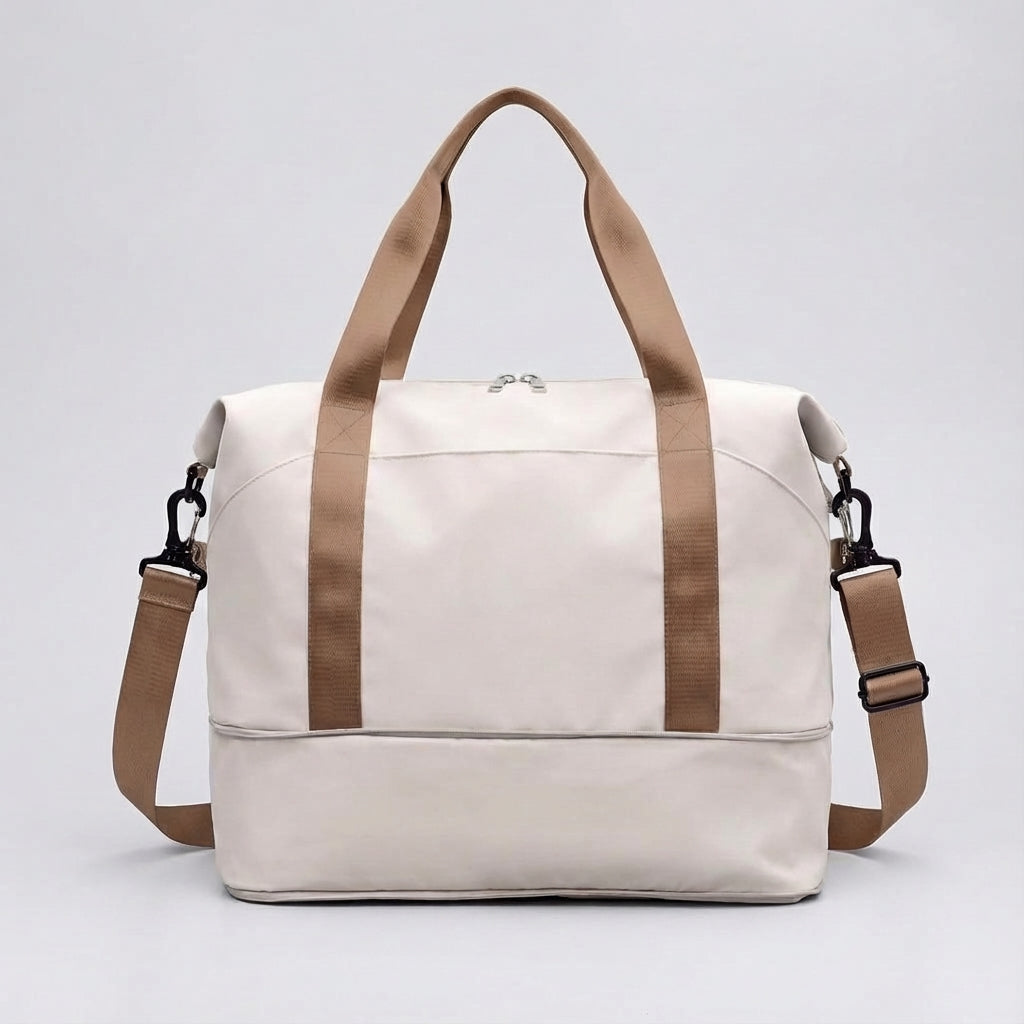 Compacte handbagage reistas met uitbreidbare functie; voldoet aan de eisen van luchtvaartmaatschappijen.