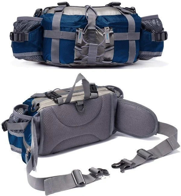 Lichtgewicht unisex heuptas voor wandelen, fietsen en hardlopen; waterdicht nylon voor alle weersomstandigheden.