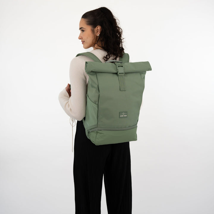 De UrbanFlow werktas met rolltop, combineert functionaliteit en mode.