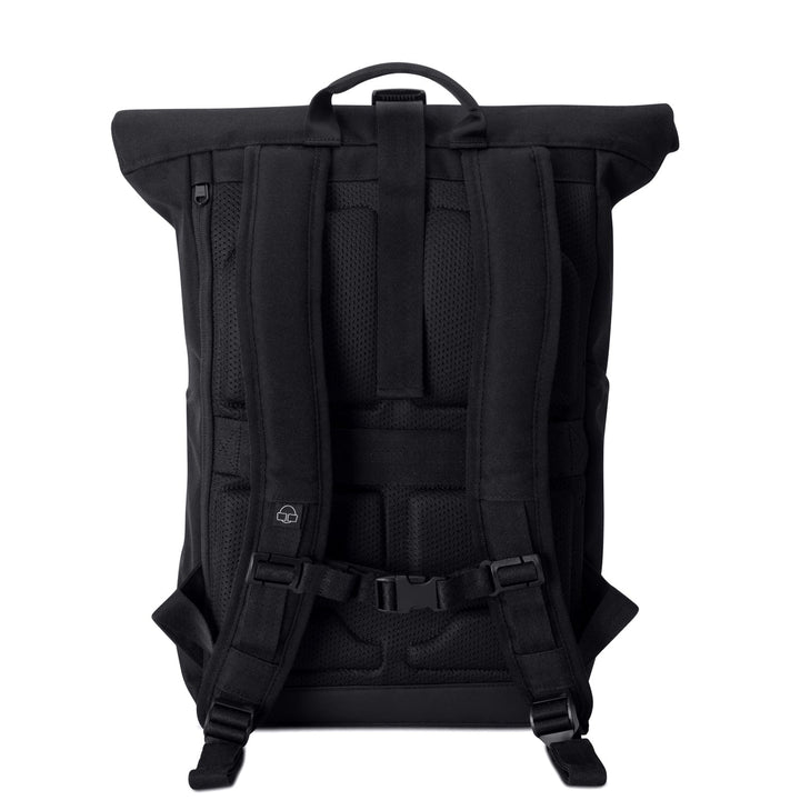 Veelzijdige UrbanFlow unisex rugzak met handige rolltop sluiting.