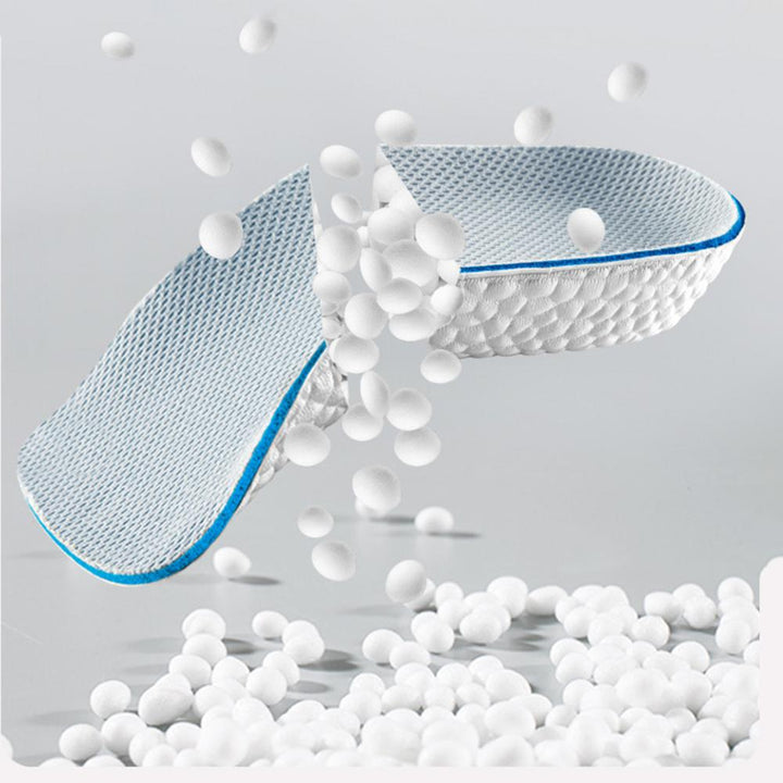 Ademende inlegzolen, unisex, met voetboogondersteuning, ideaal als schoenaccessoire.