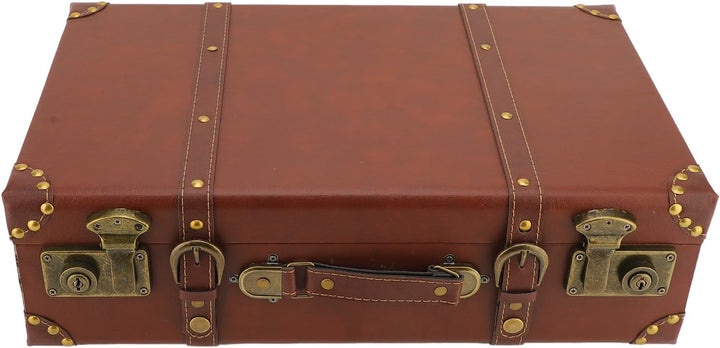 Klassieke leren handbagagekoffer in bruin, retro design, een tijdloze accessoire voor de reiziger.