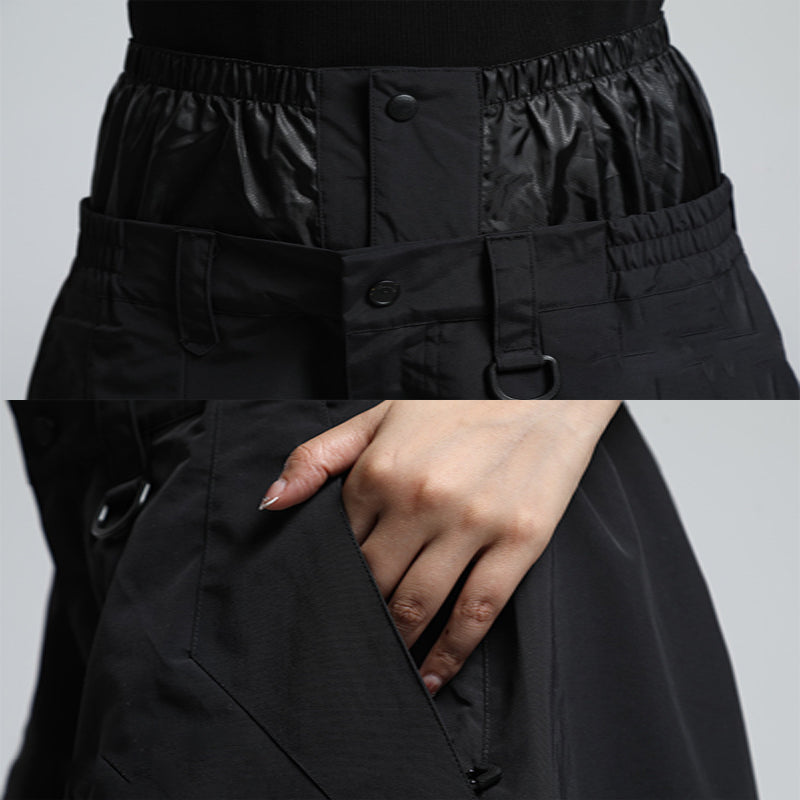 Modieuze unisex baggy skibroek, essentiële winterkleding die warmte en bescherming biedt tegen sneeuw.