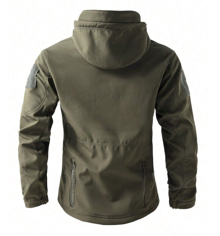 Waterdichte en winddichte unisex outdoor set met fleecevoering, perfect voor wandelen en kamperen.