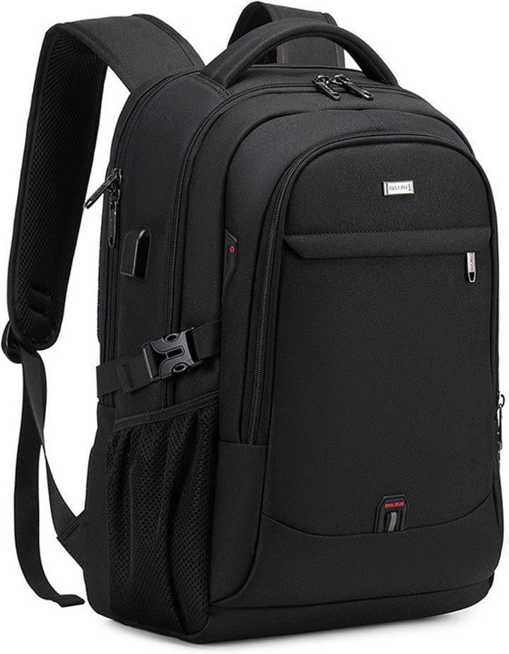 Unisex waterafstotende laptoprugzak, ideaal voor dagelijks gebruik, werk en school, met ruime georganiseerde vakken.