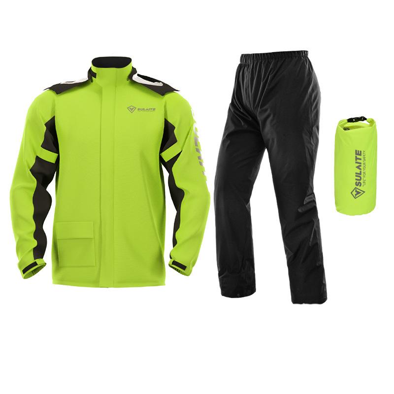 Lichtgewicht unisex regenpak, waterdichte bescherming tegen regen, perfect voor alle outdoor avonturen.