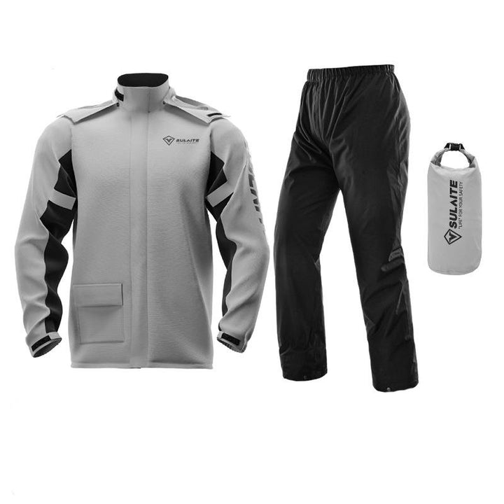 Compact opgevouwen unisex regenpak, lichtgewicht en gemakkelijk mee te nemen voor onverwachte regenbuien.