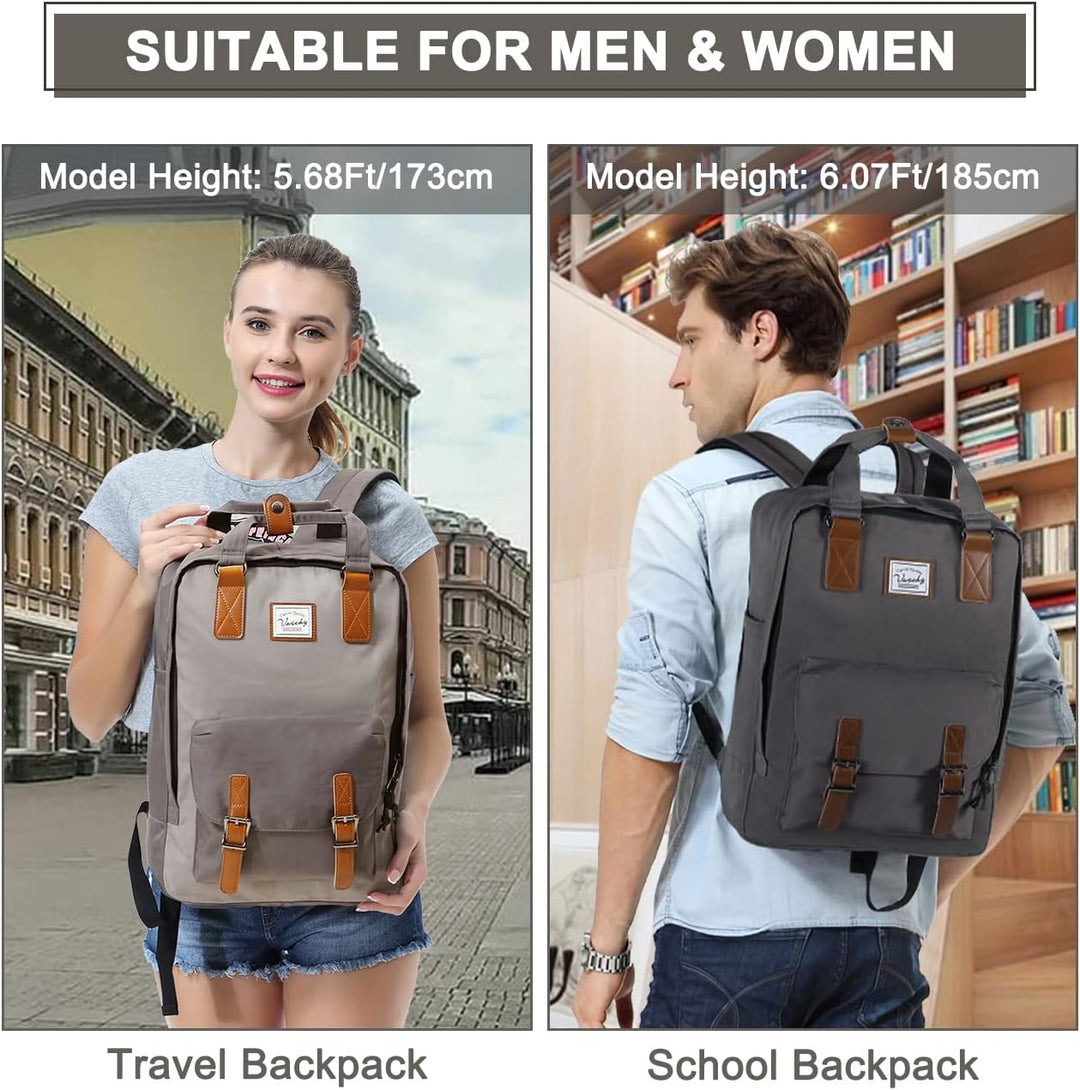 Ergonomische waterdichte 15.6" laptop rugzak met verstelbare schouderbanden; comfortabel voor lange dagen.