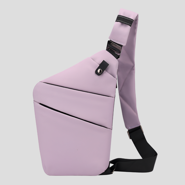 Compacte unisex reistas, waterdicht en anti-diefstal, ideaal voor veilig opbergen van waardevolle spullen.