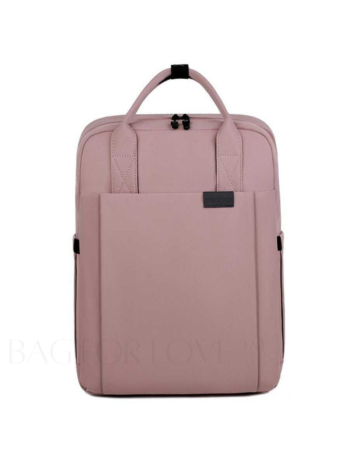 Gestroomlijnde voorkant van de waterdichte Nexor laptoprugzak, ideaal voor een professionele uitstraling.