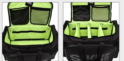 Praktische reistas met apart schoenencompartiment, waterbestendig en perfect voor korte trips.