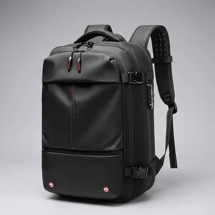 Ergonomische backpack voor lange reizen; waterdicht, unisex en comfortabel dankzij verstelbare riemen.