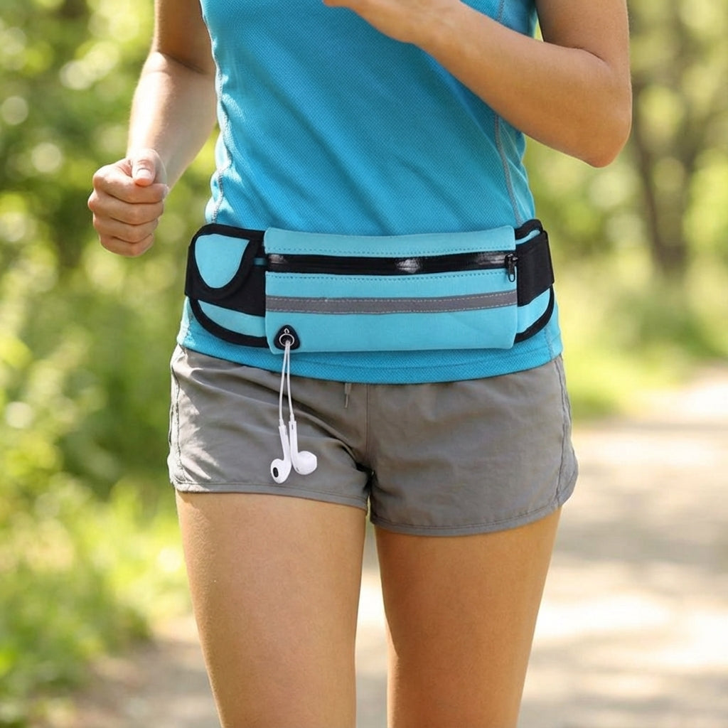 Unisex waterdichte sport heuptas, ideaal voor hardlopen, fitness en outdoor activiteiten. Beschermt je spullen.