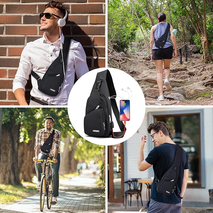 Comfortabele WaveSling unisex slingbag, waterdicht en georganiseerd; jouw perfecte reisgenoot.