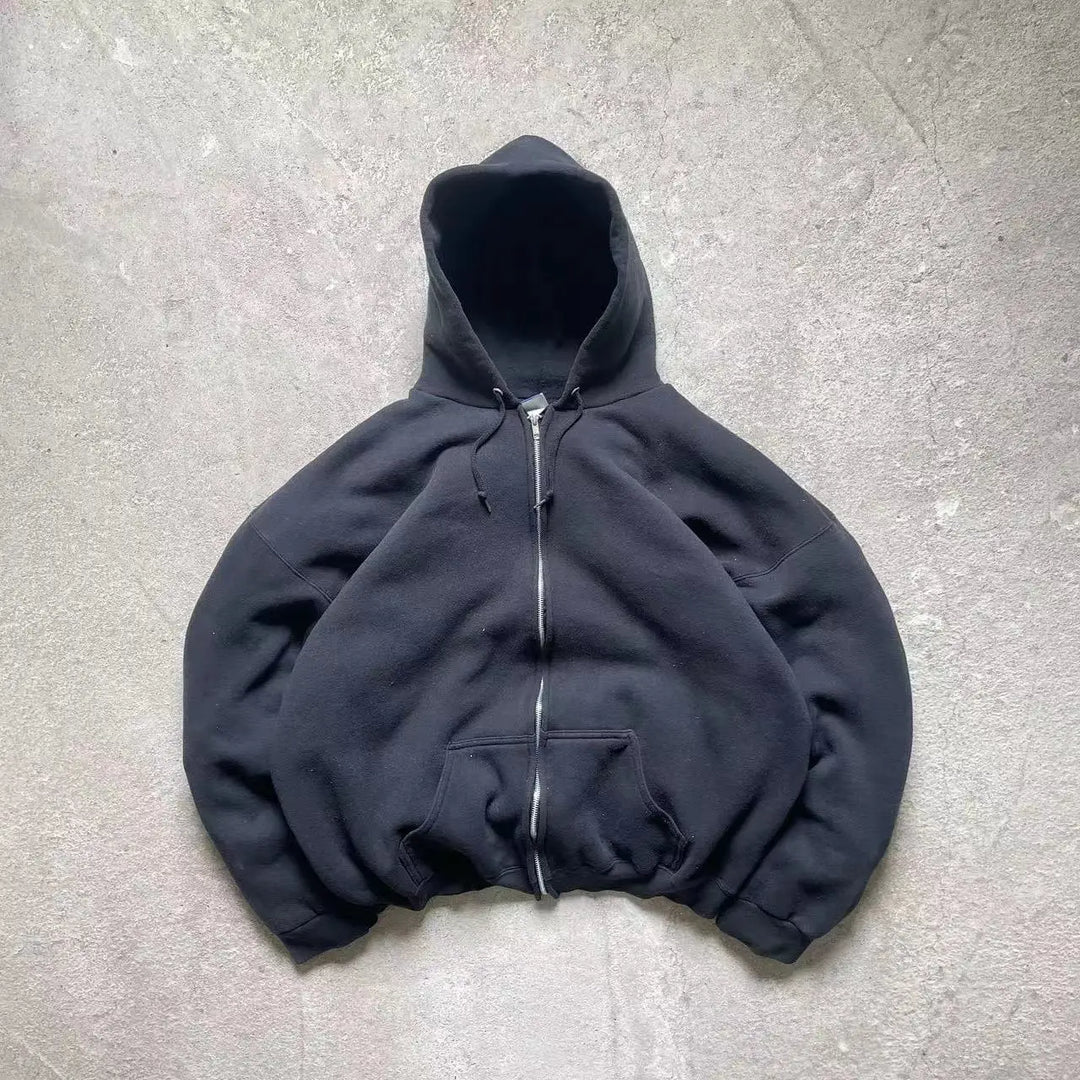 Comfortabele unisex Y2K hoodie met abstracte print, perfect voor een relaxte pasvorm en trendy look.