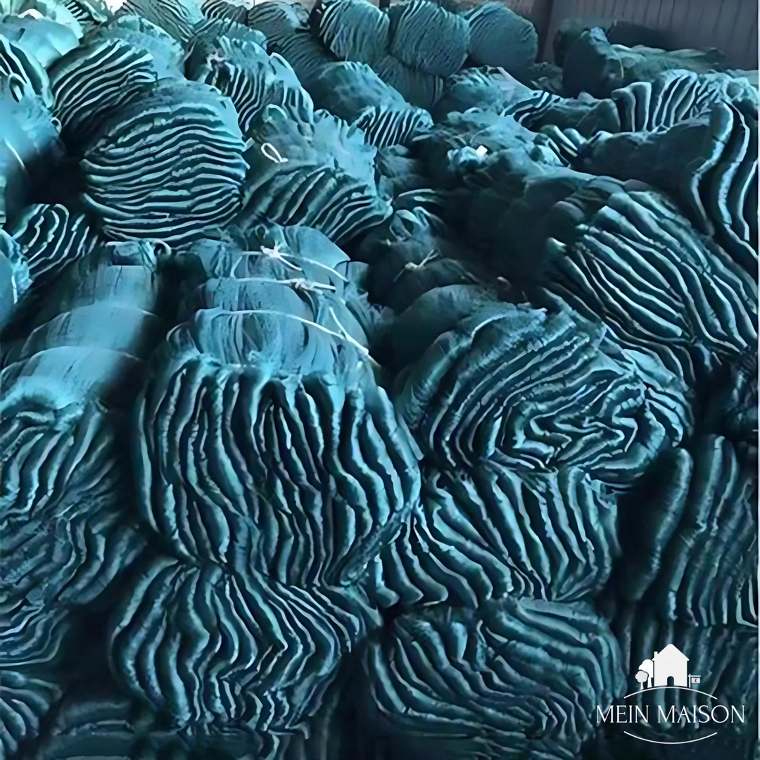 Detail van het hoogwaardige, UV-bestendige nylonnet. Dit scheurvaste beschermnet garandeert langdurig gebruik.