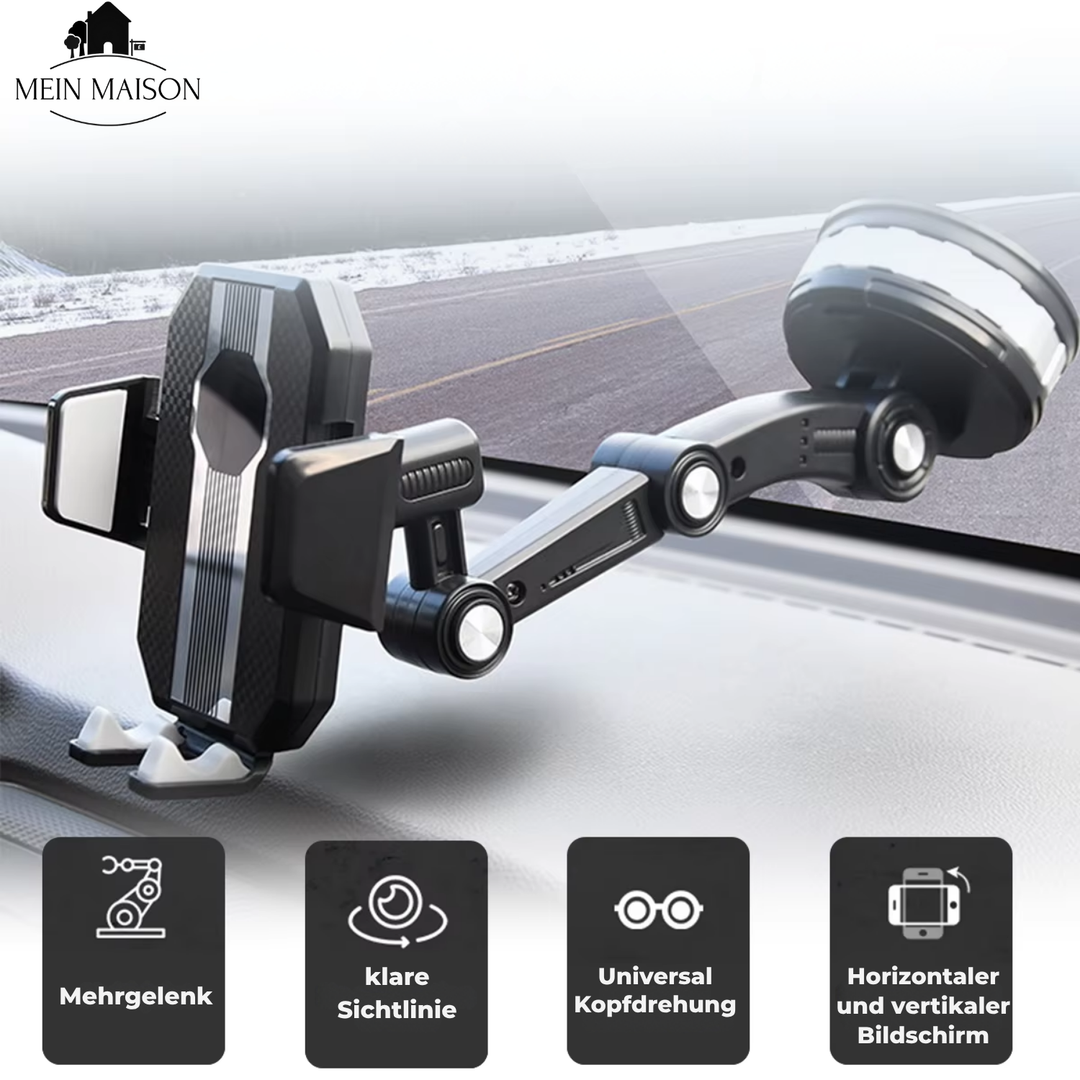 Sterke zuignap auto telefoonhouder voor dashboard, houdt smartphone stabiel, zelfs op hobbelige wegen.