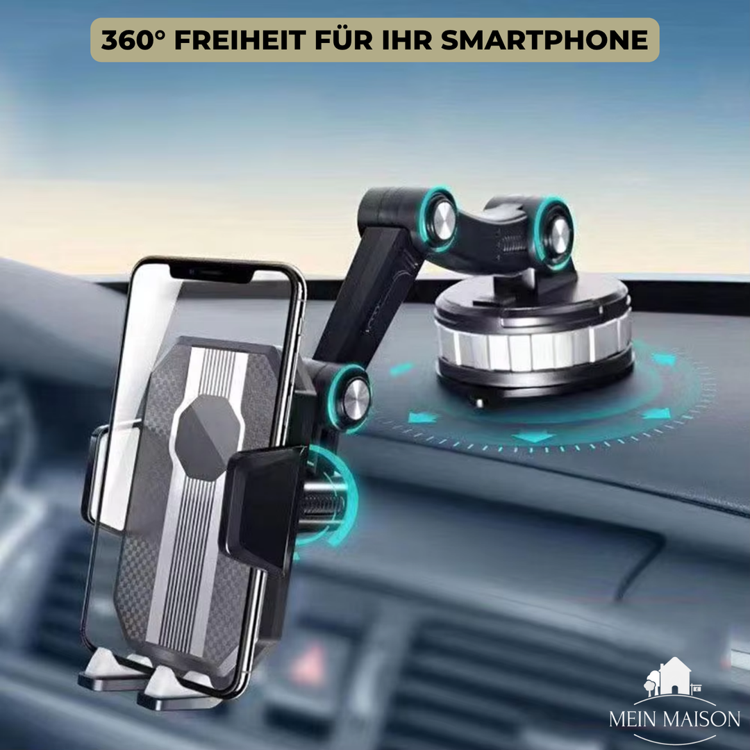 Robuuste handyhouder auto zuignap voor dashboard, stevig en schokbestendig voor je smartphone.