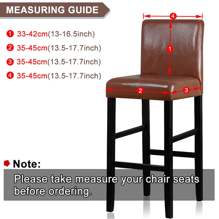 Universele stretchhoes voor barstoelen, waterdicht en ademend, voor langdurig comfort en bescherming.