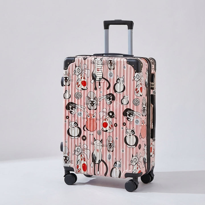 Duurzame UrbanVoy reiskoffer, harde schaal met unieke print. Ideaal als bagage voor korte en lange reizen.