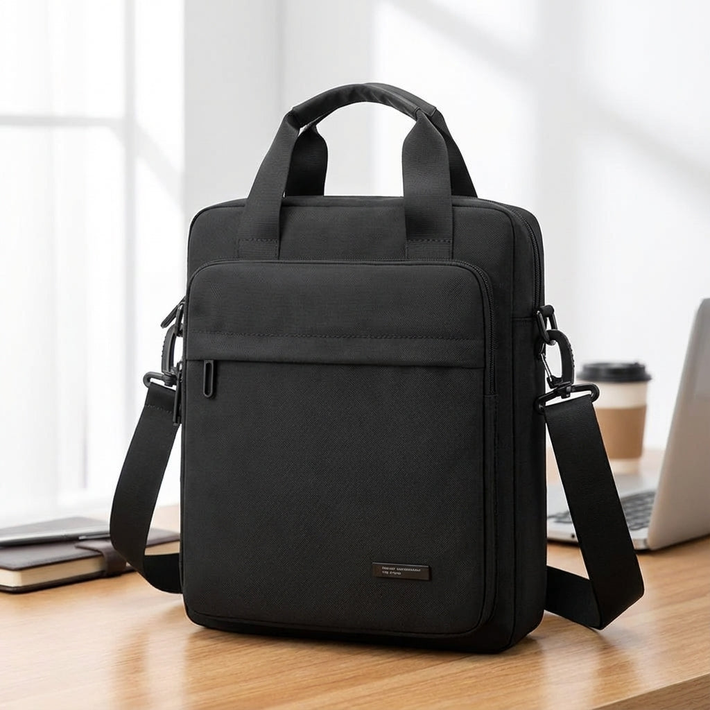 Vaylor unisex slimme zakelijke messenger tas van waterdicht nylon, ideaal voor laptop en werk.