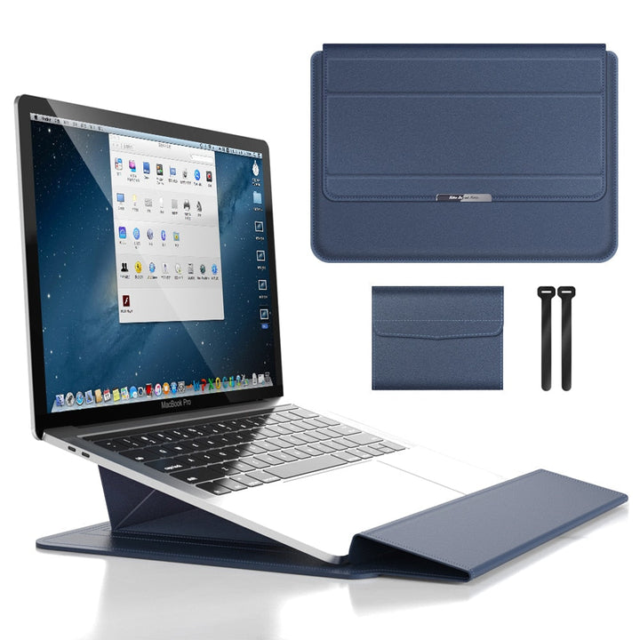 Duurzame Veltro laptopsleeve, waterdicht en schokbestendig, voor langdurige laptop bescherming tijdens transport.