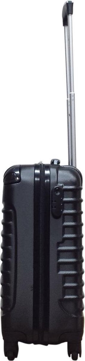 Duurzame hardcase kofferset van ABS, bestaande uit een grote XL en een compacte S reiskoffer.