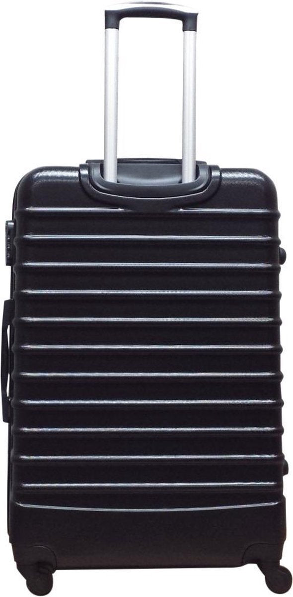 Flexibele 2-delige ABS hardcase kofferset (XL & S) voor diverse reisbehoeften. Handige reisaccessoires.