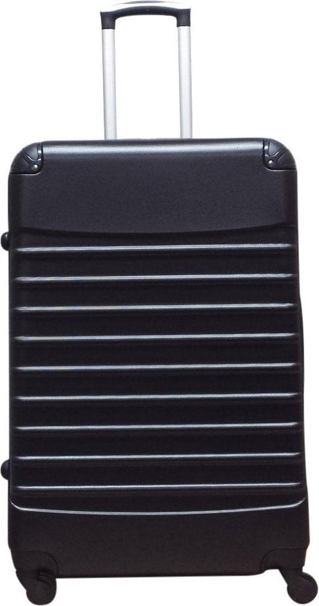 Kofferset voor het hele gezin: twee ABS hardcase koffers (XL & S). Ruime reiskoffers voor vakantie.